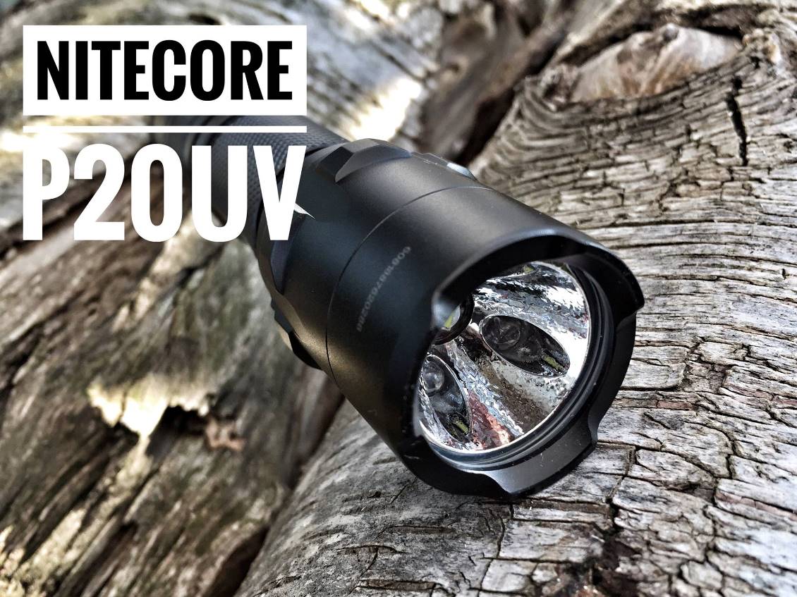 Die taktische LED-Taschenlampe NiteCore P20UV mit 800 Lumen Lichtstärke und UV-Licht