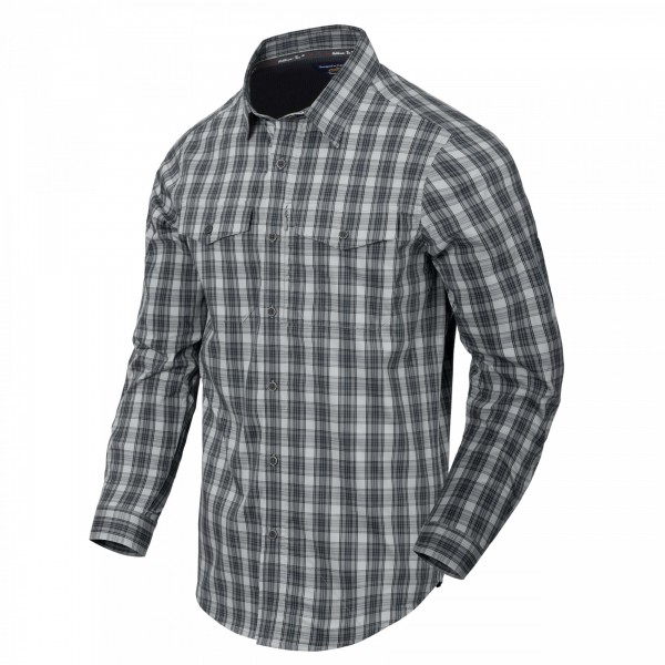 Helikon-Tex Covert Concealed Carry Shirt Foggy Grey Plaid