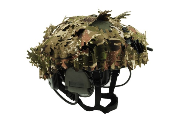 DEFTEX Helmet Camouflage Net Concamo Brown