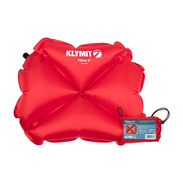 Klymit Pillow X RECON + Quilted Cover Set Kopfkissen Red Rot