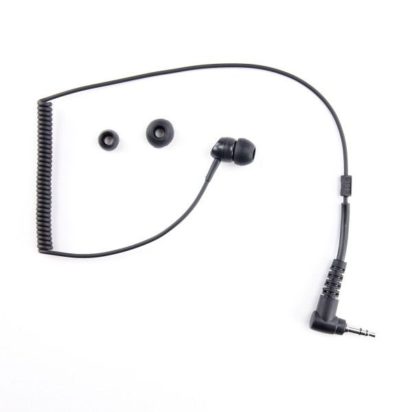 Sepura Ohrhörer mit Wendelkabel und Winkelstecker für STP8/9 Funkgeräte